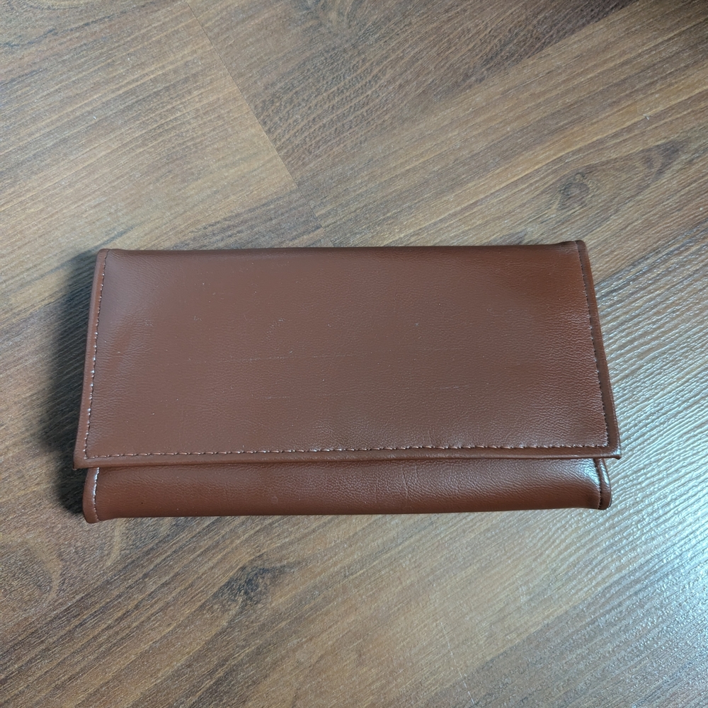 Vintage Brown Wallet And Document Holder